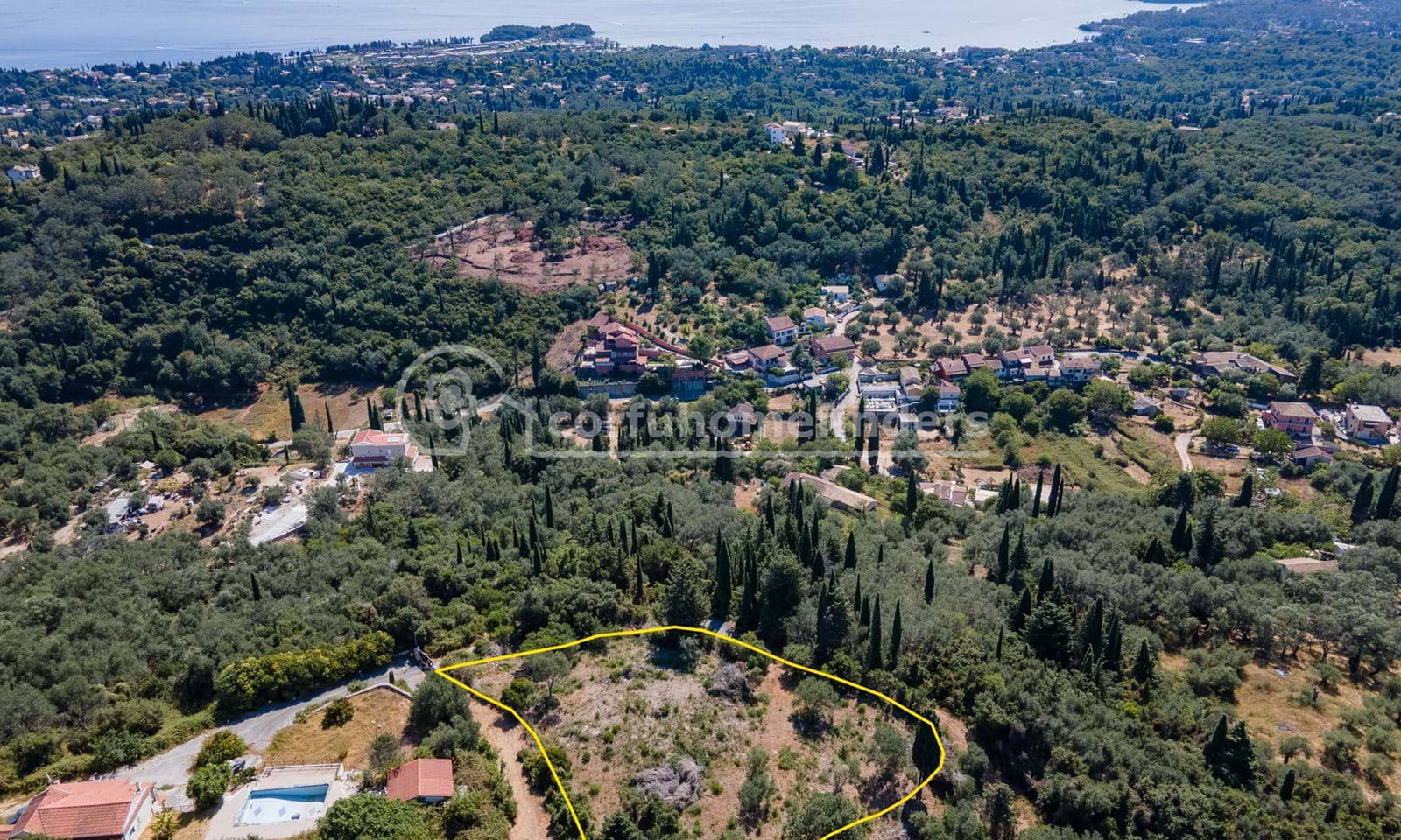 Listing photograph 4 of 5 of the land in Kato Korakiana, published by Corfu Home Finders.