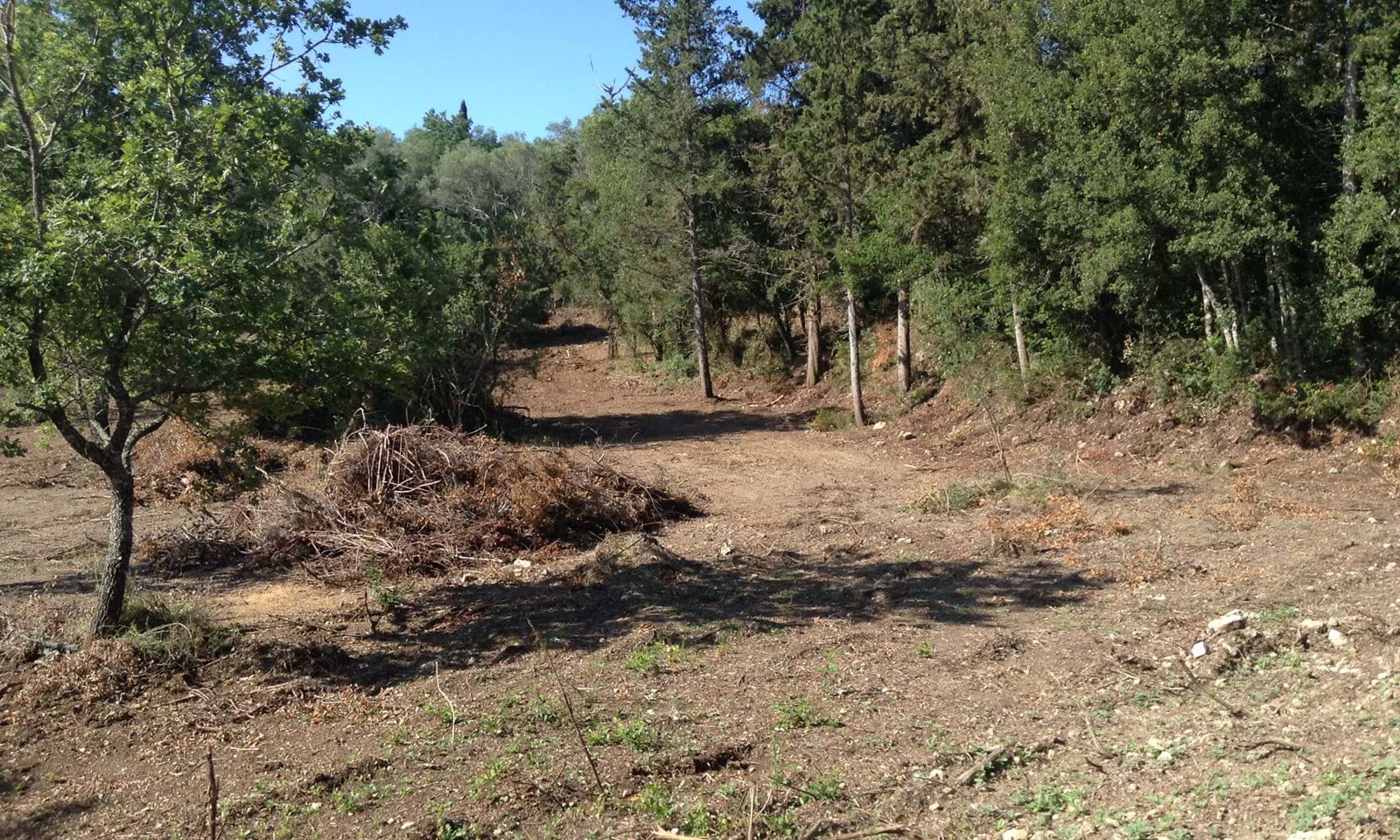 Listing photograph 1 of 3 of the land in Poulades, published by Corfu Home Finders.