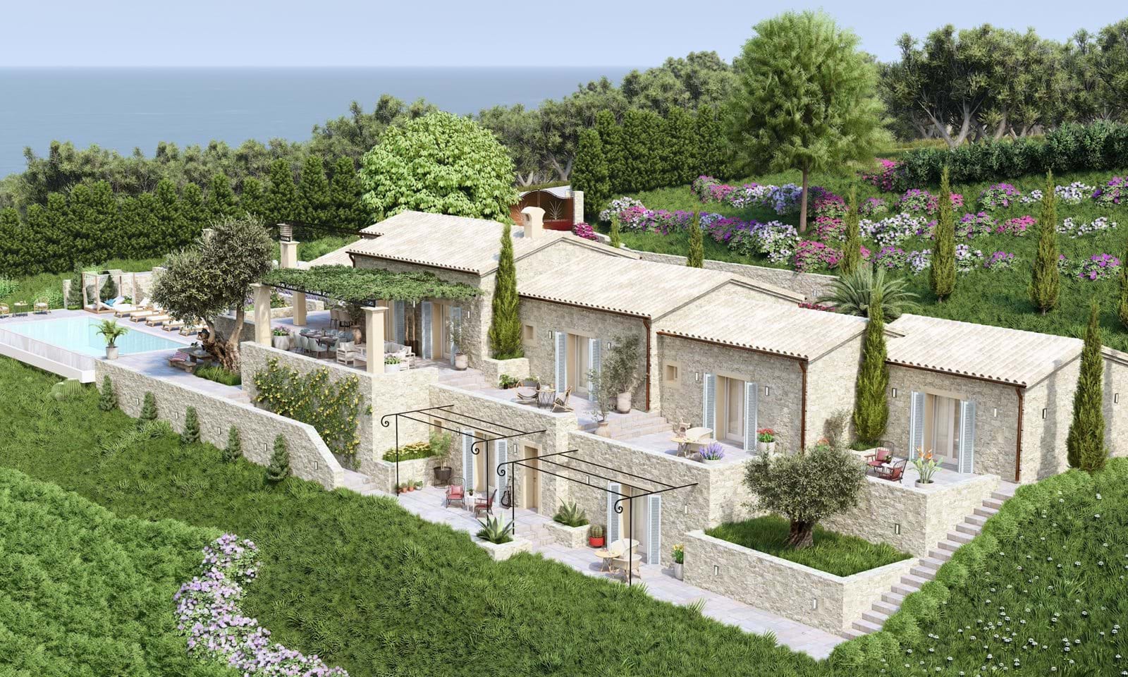 Listing photograph 7 of 15 of the land in Kassiopi, published by Corfu Home Finders.