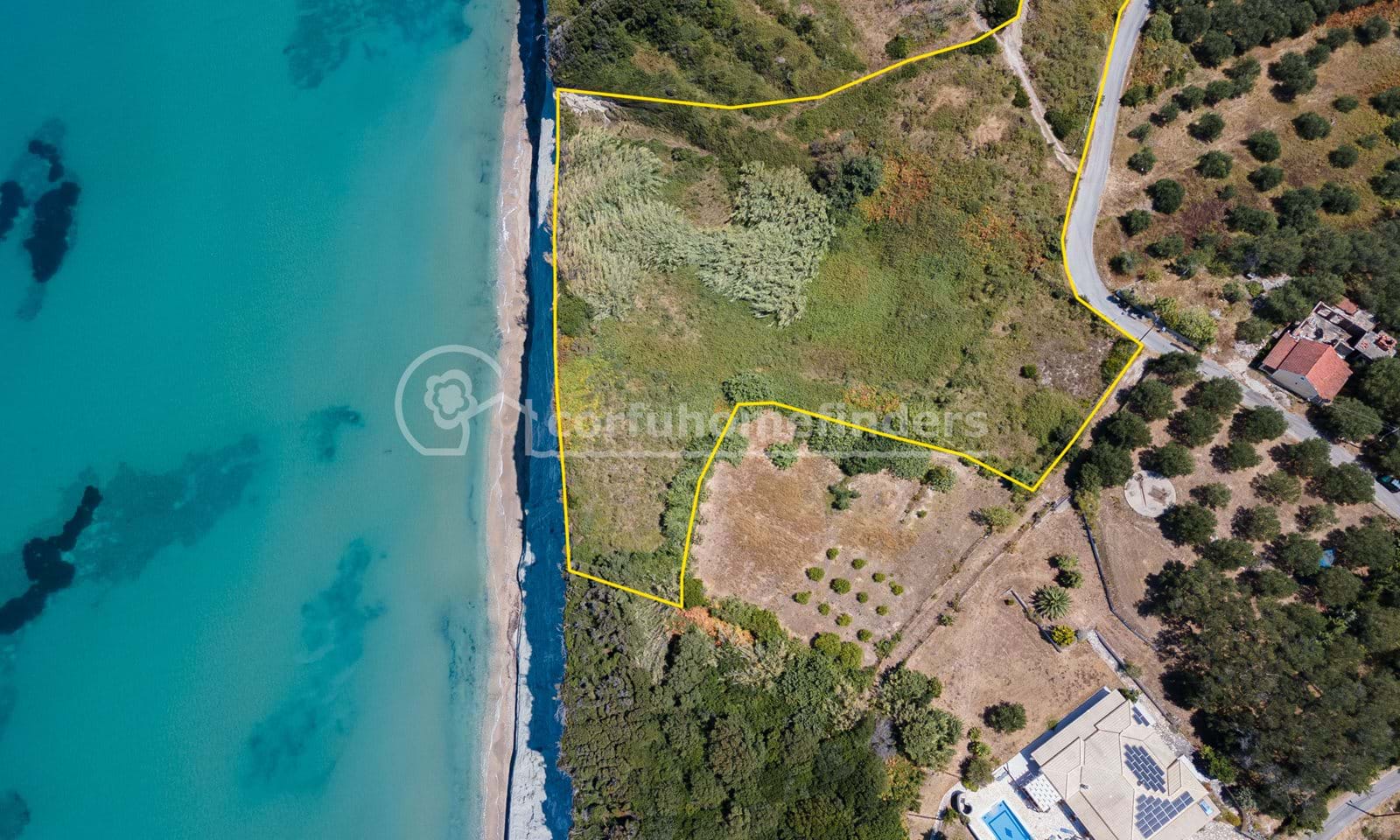 Listing photograph 1 of 7 of the land in Karousades, published by Corfu Home Finders.