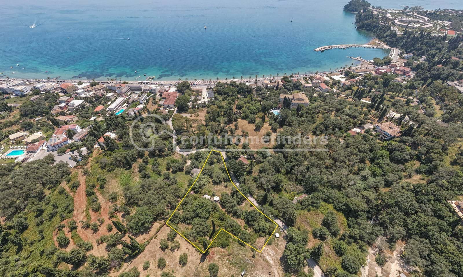 Listing photograph 1 of 4 of the land in Ipsos, published by Corfu Home Finders.