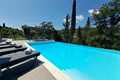Pool to eating area