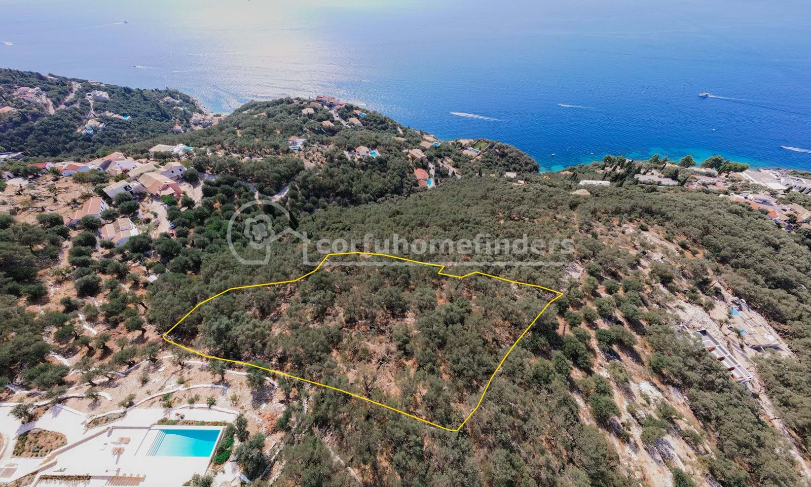 Listing photograph 3 of 5 of the land in Katavolos, published by Corfu Home Finders.