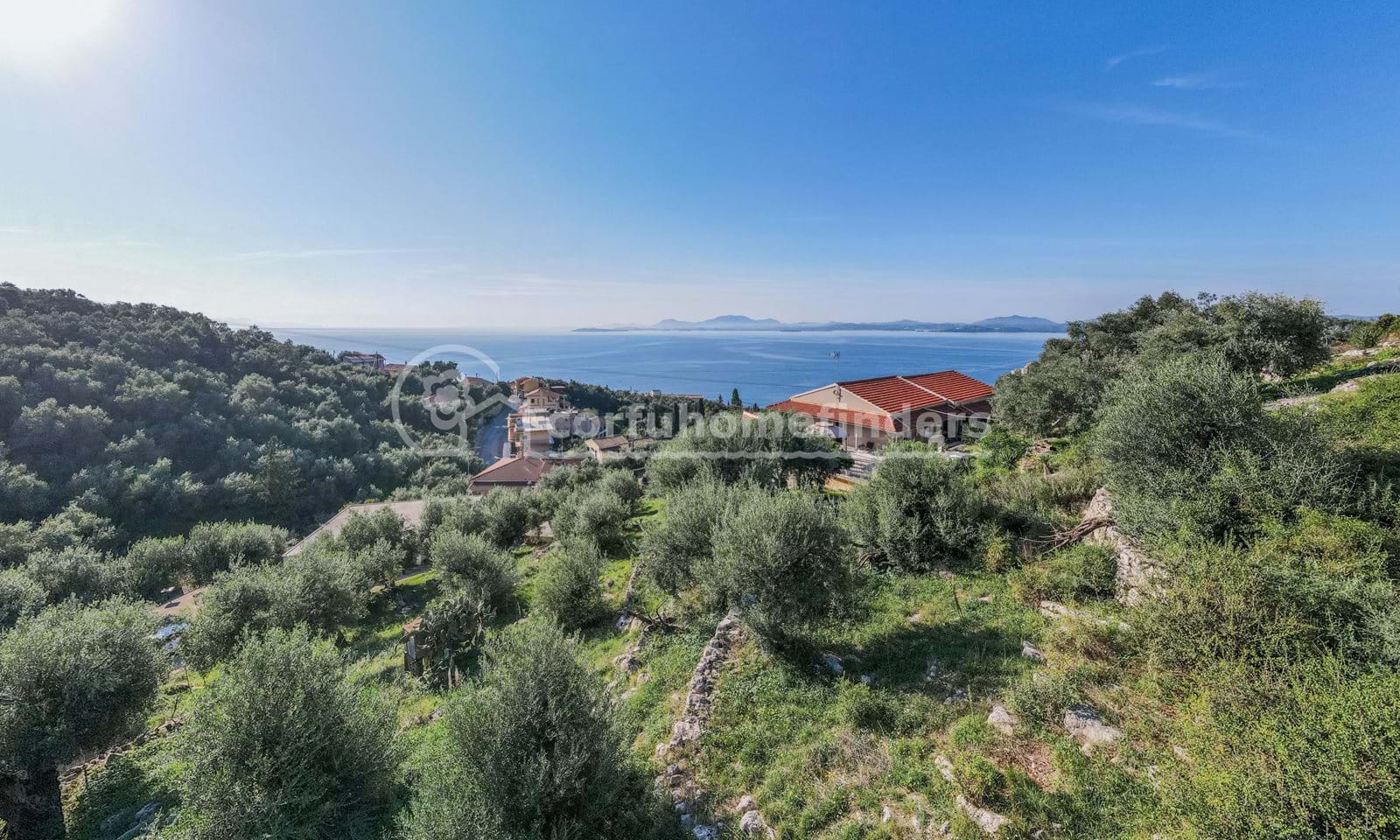 Listing photograph 1 of 7 of the land in Nissaki, published by Corfu Home Finders.