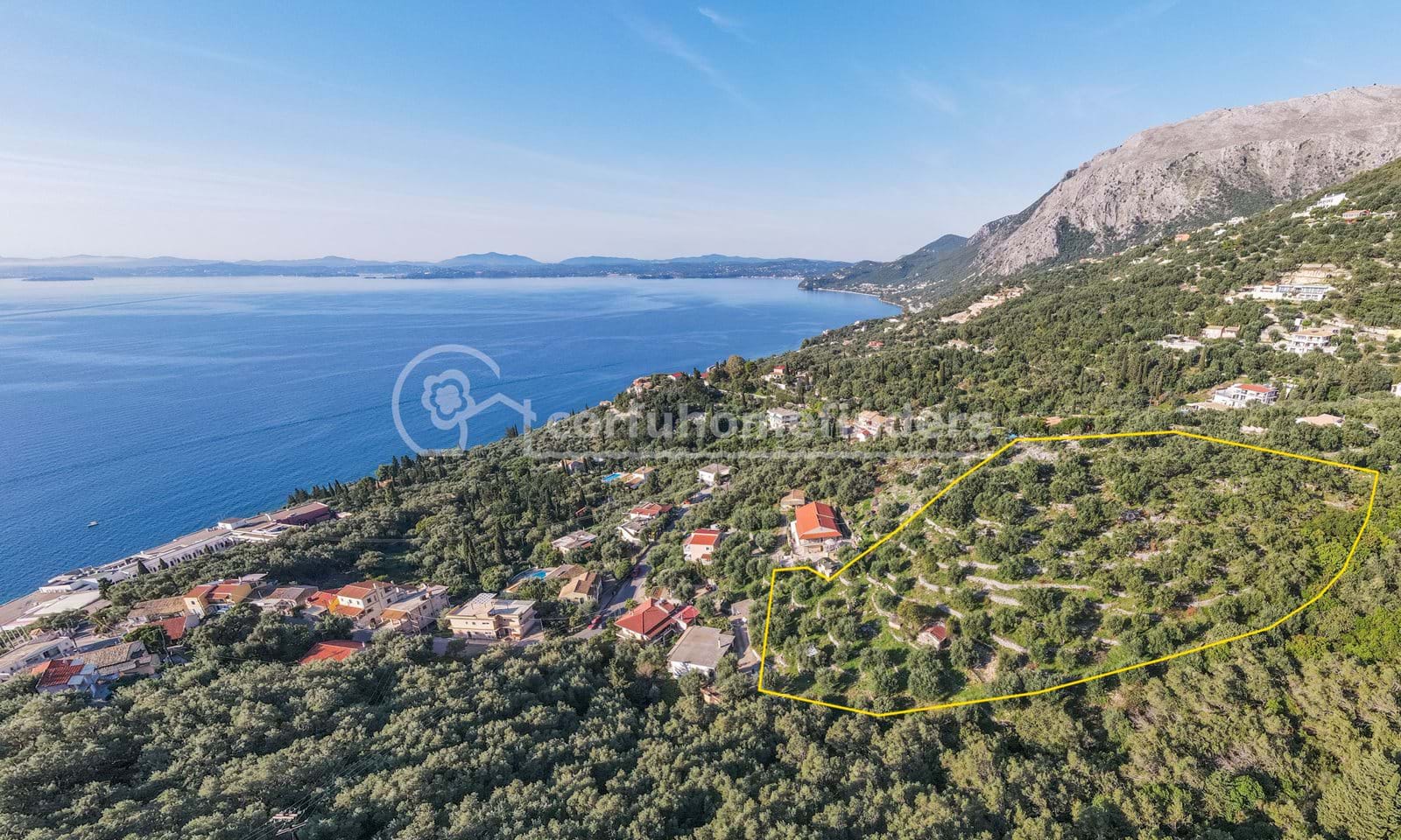 Listing photograph 2 of 7 of the land in Nissaki, published by Corfu Home Finders.
