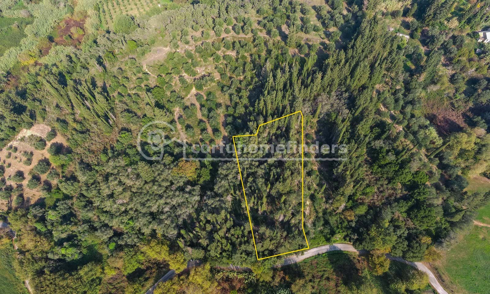 Listing photograph 1 of 4 of the land in Kaballouri, published by Corfu Home Finders.