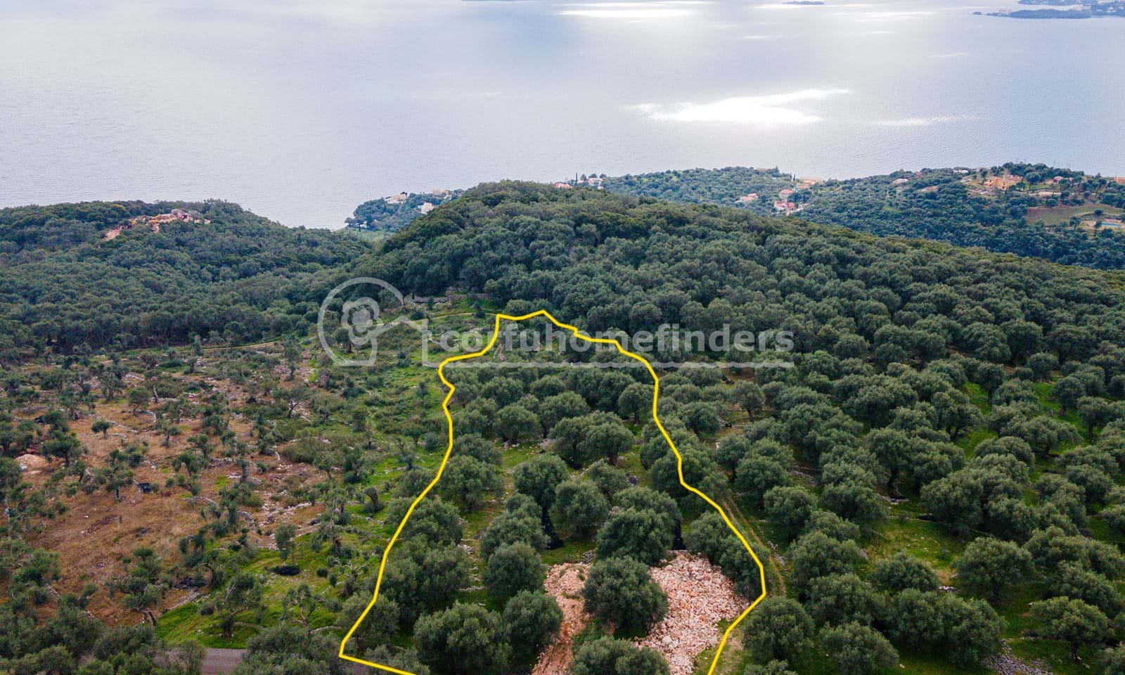 Listing photograph 4 of 4 of the land in Spartilas, published by Corfu Home Finders.