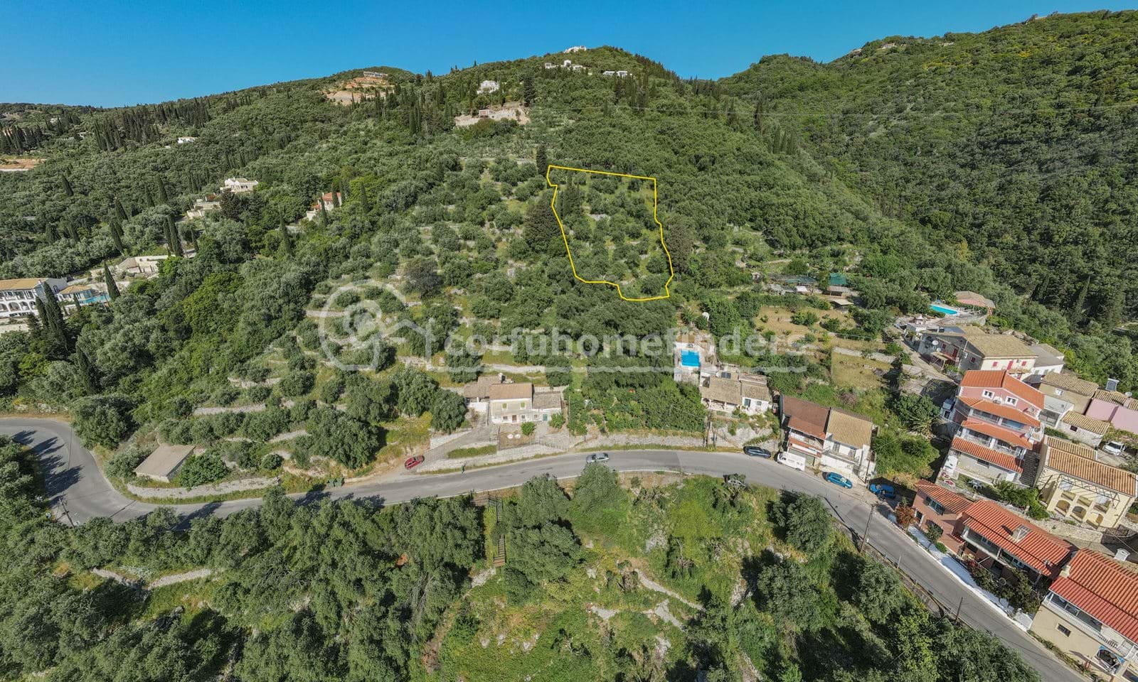 Listing photograph 3 of 4 of the land in Gimari, published by Corfu Home Finders.