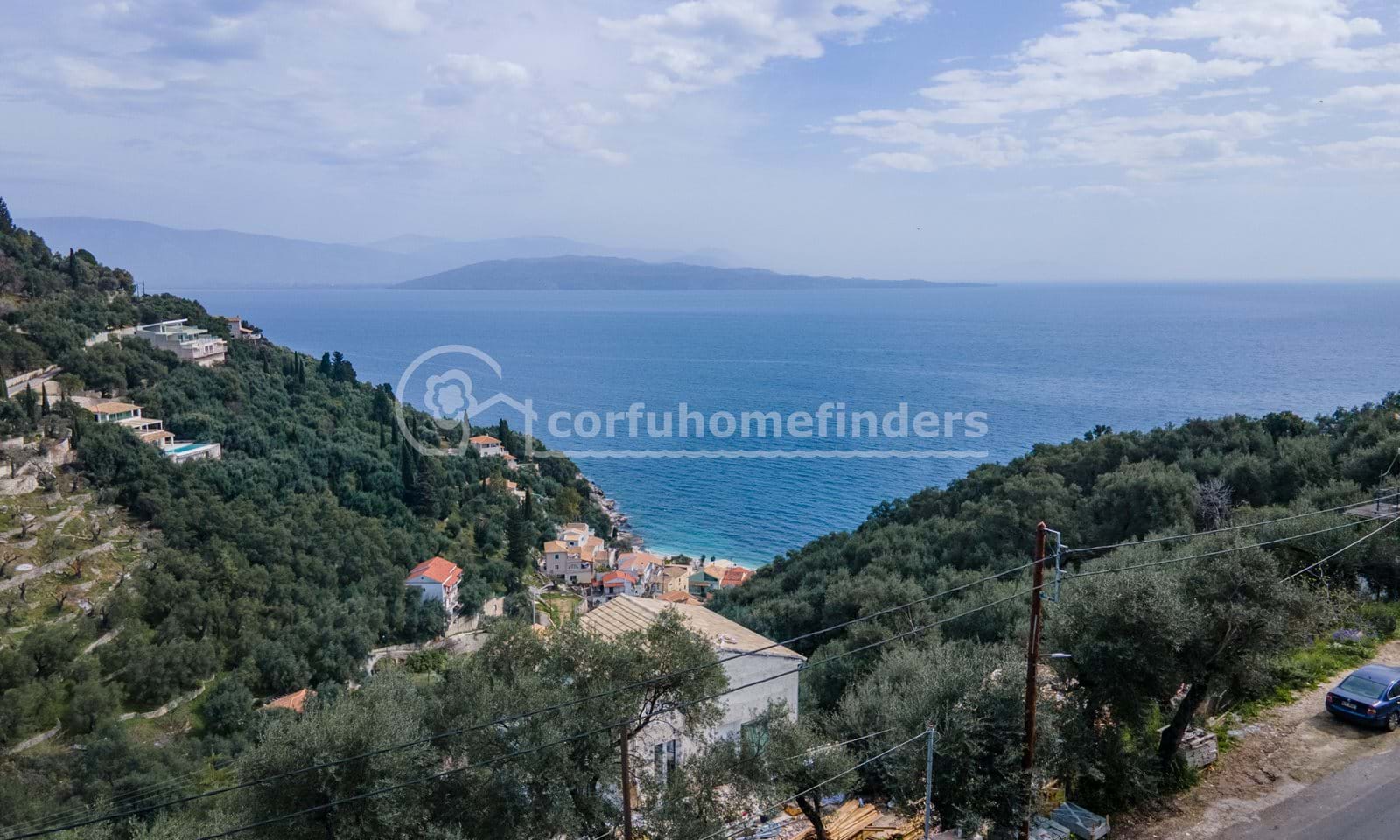 Listing photograph 1 of 6 of the land in Nissaki, published by Corfu Home Finders.