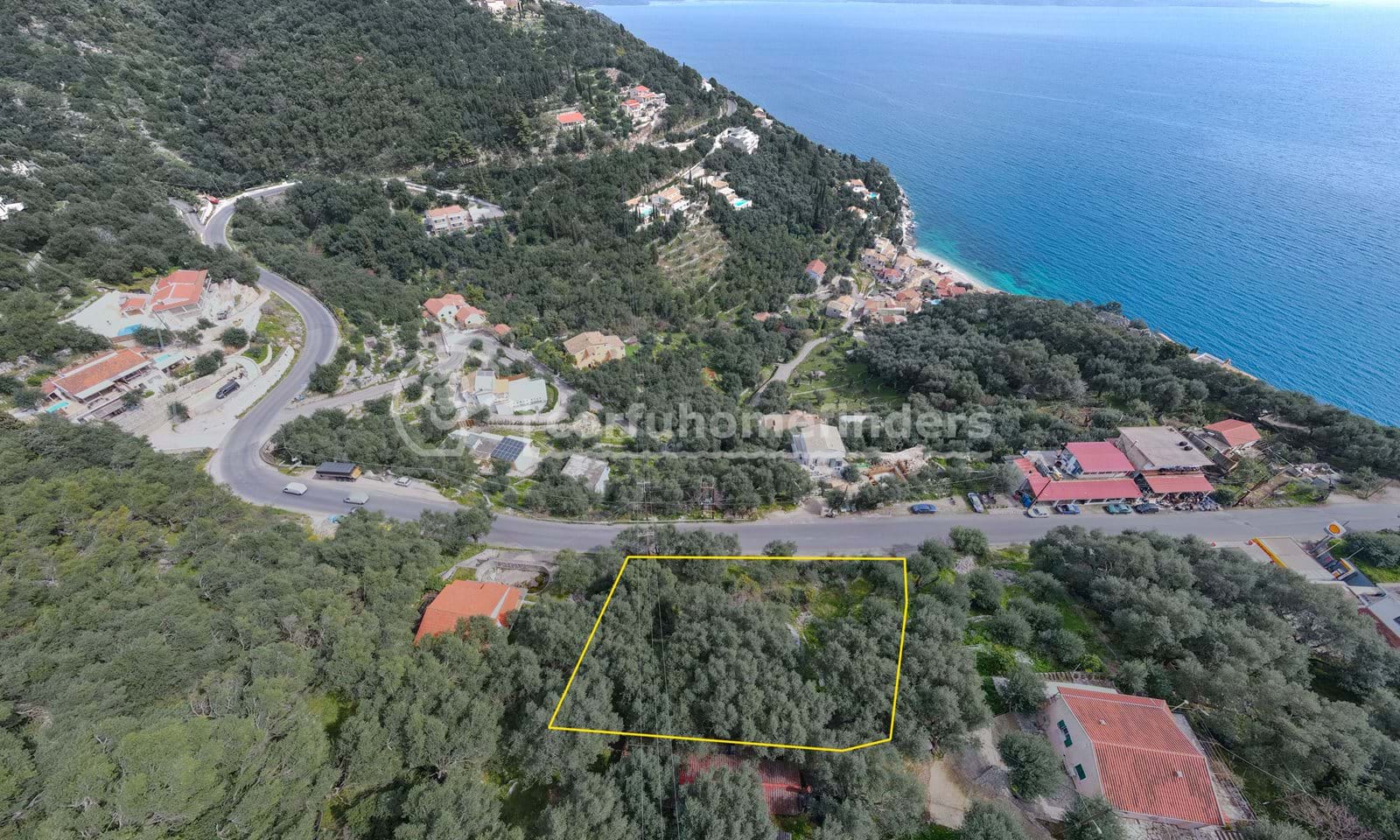 Listing photograph 2 of 6 of the land in Nissaki, published by Corfu Home Finders.