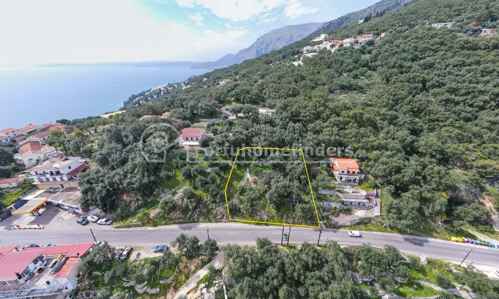 Listing photograph 3 of 6 of the land in Nissaki, published by Corfu Home Finders.