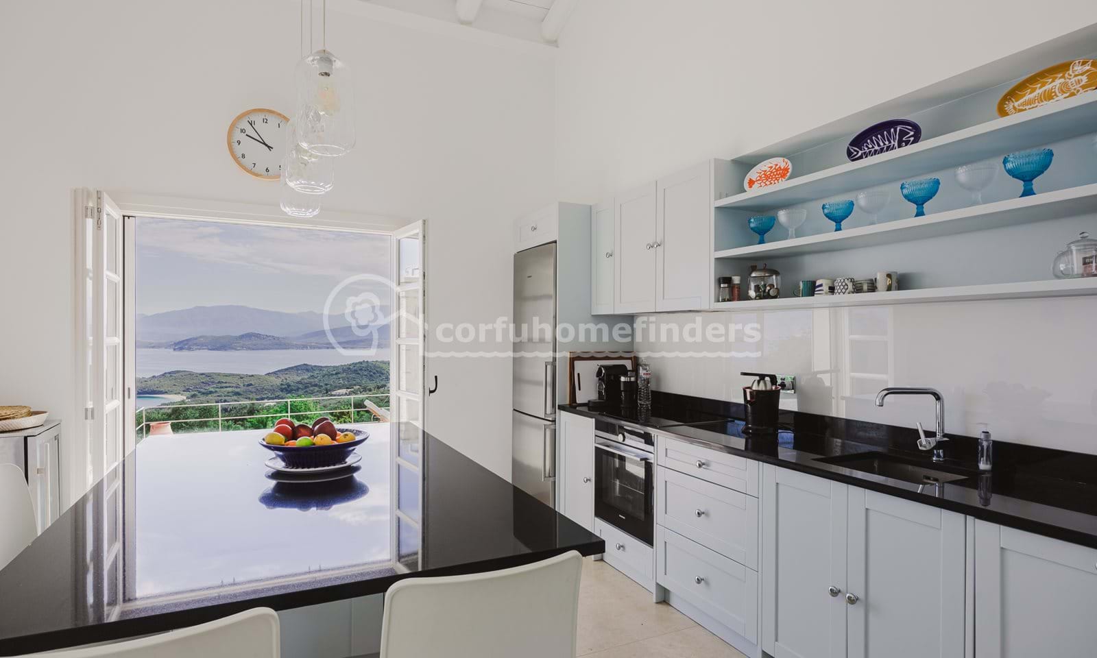 Listing photograph 13 of 31 of the house in Kassiopi, published by Corfu Home Finders.