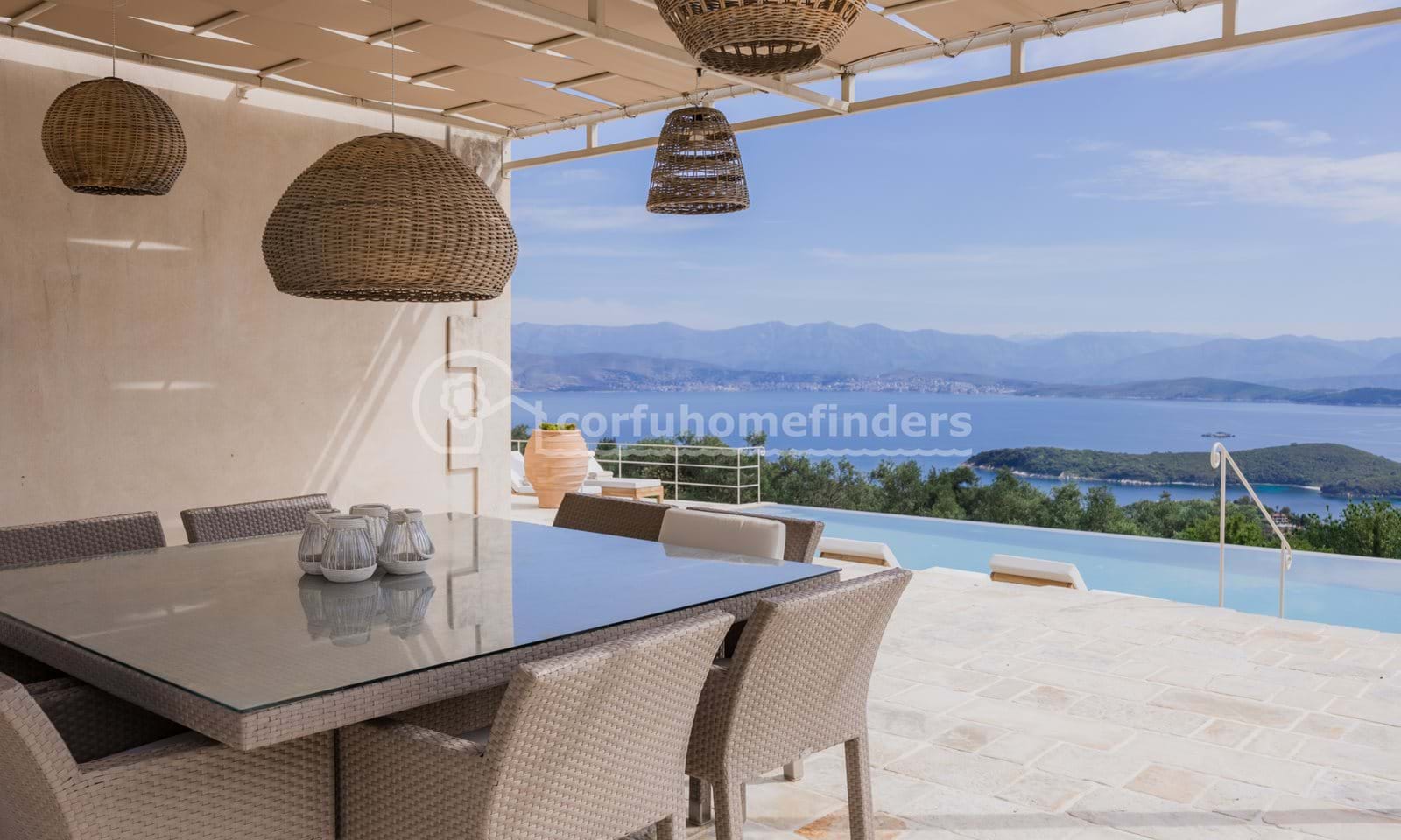 Listing photograph 28 of 31 of the house in Kassiopi, published by Corfu Home Finders.