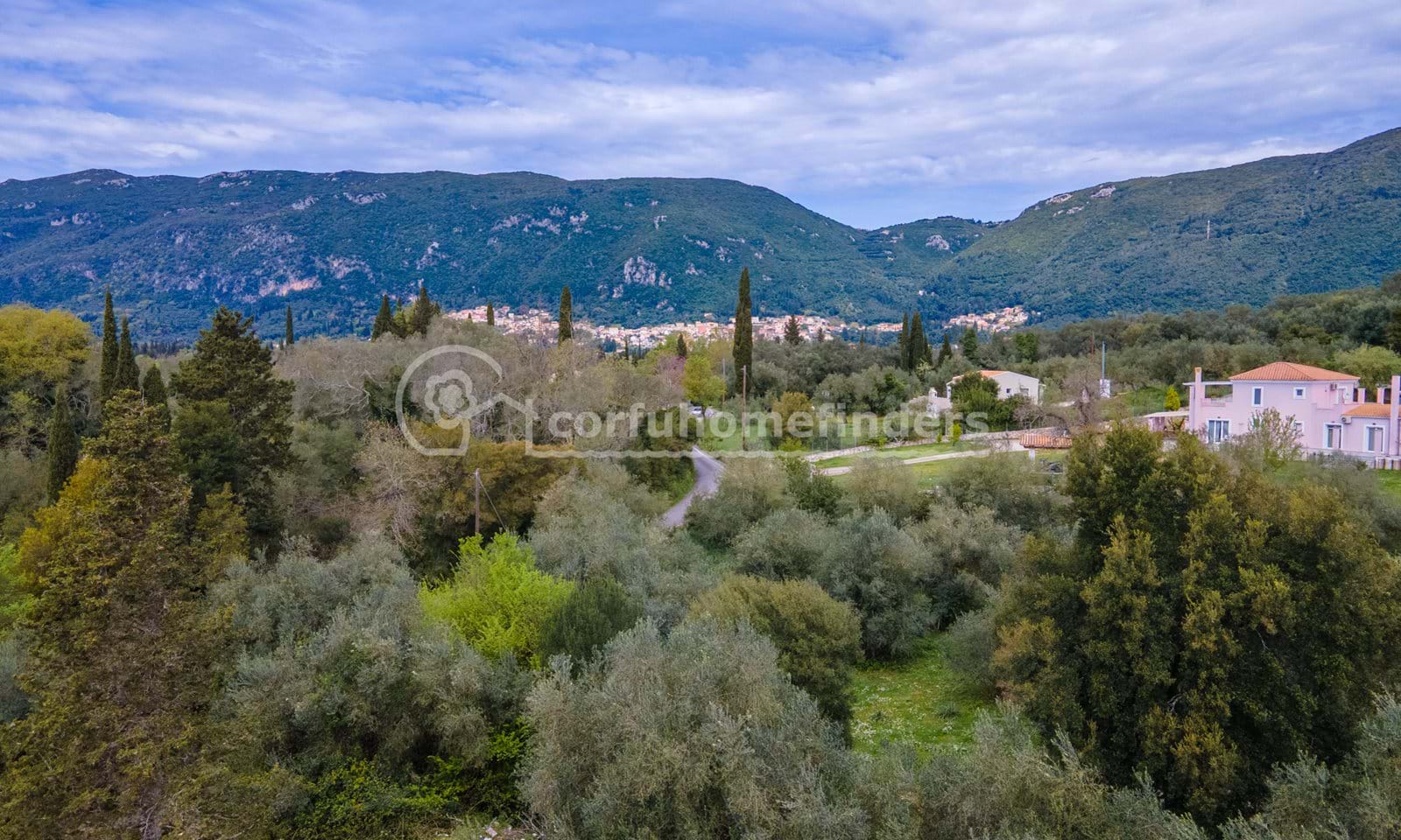 Listing photograph 1 of 6 of the land in Ano Korakiana, published by Corfu Home Finders.