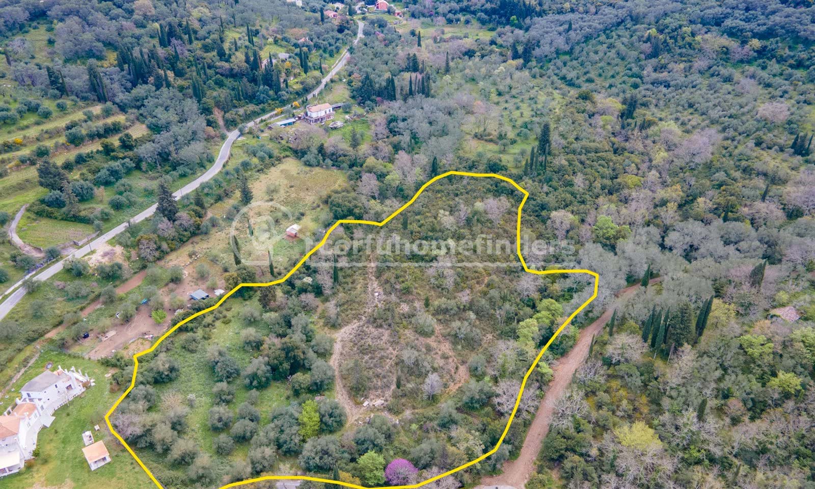 Listing photograph 6 of 6 of the land in Ano Korakiana, published by Corfu Home Finders.