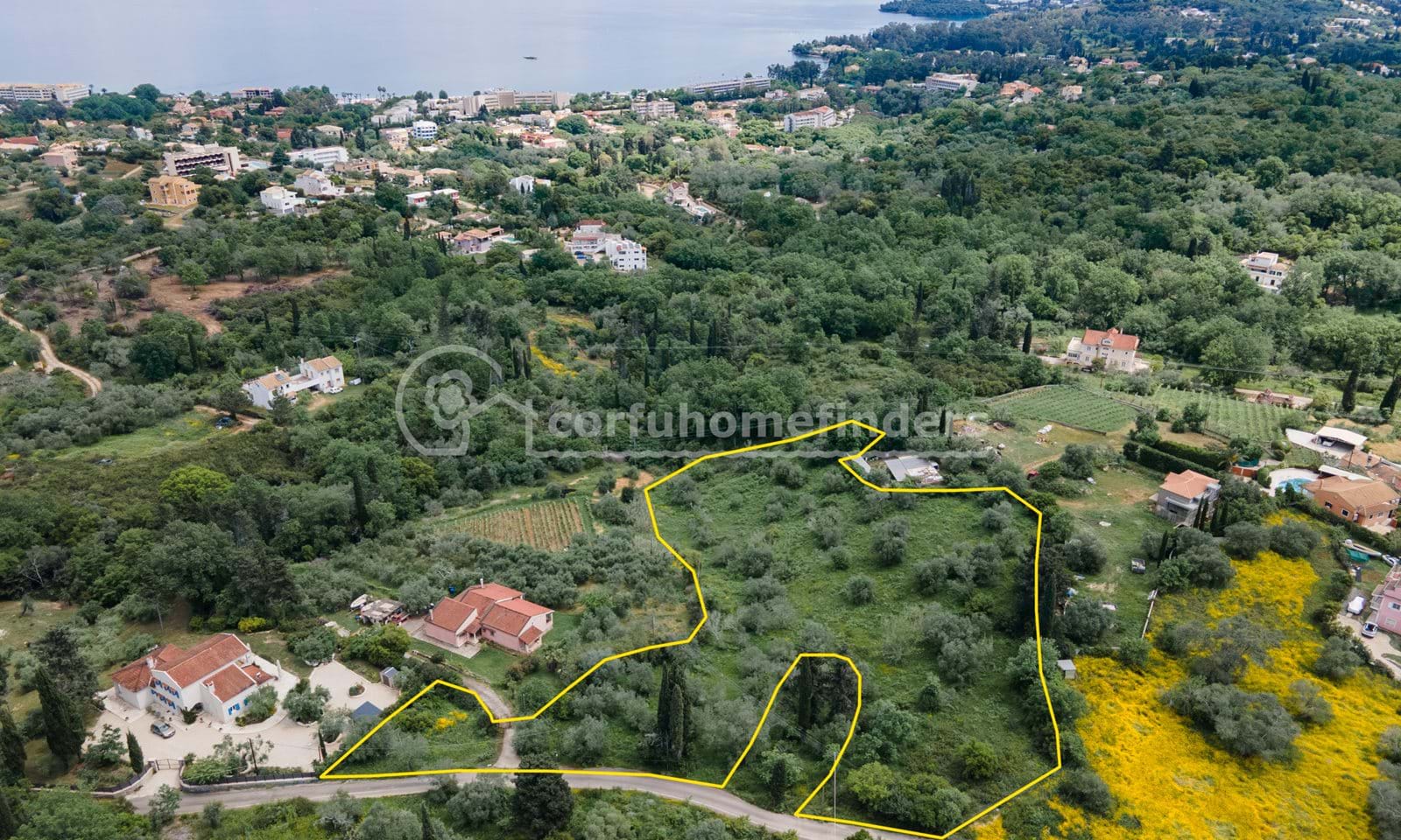 Listing photograph 4 of 4 of the land in Kato Korakiana, published by Corfu Home Finders.