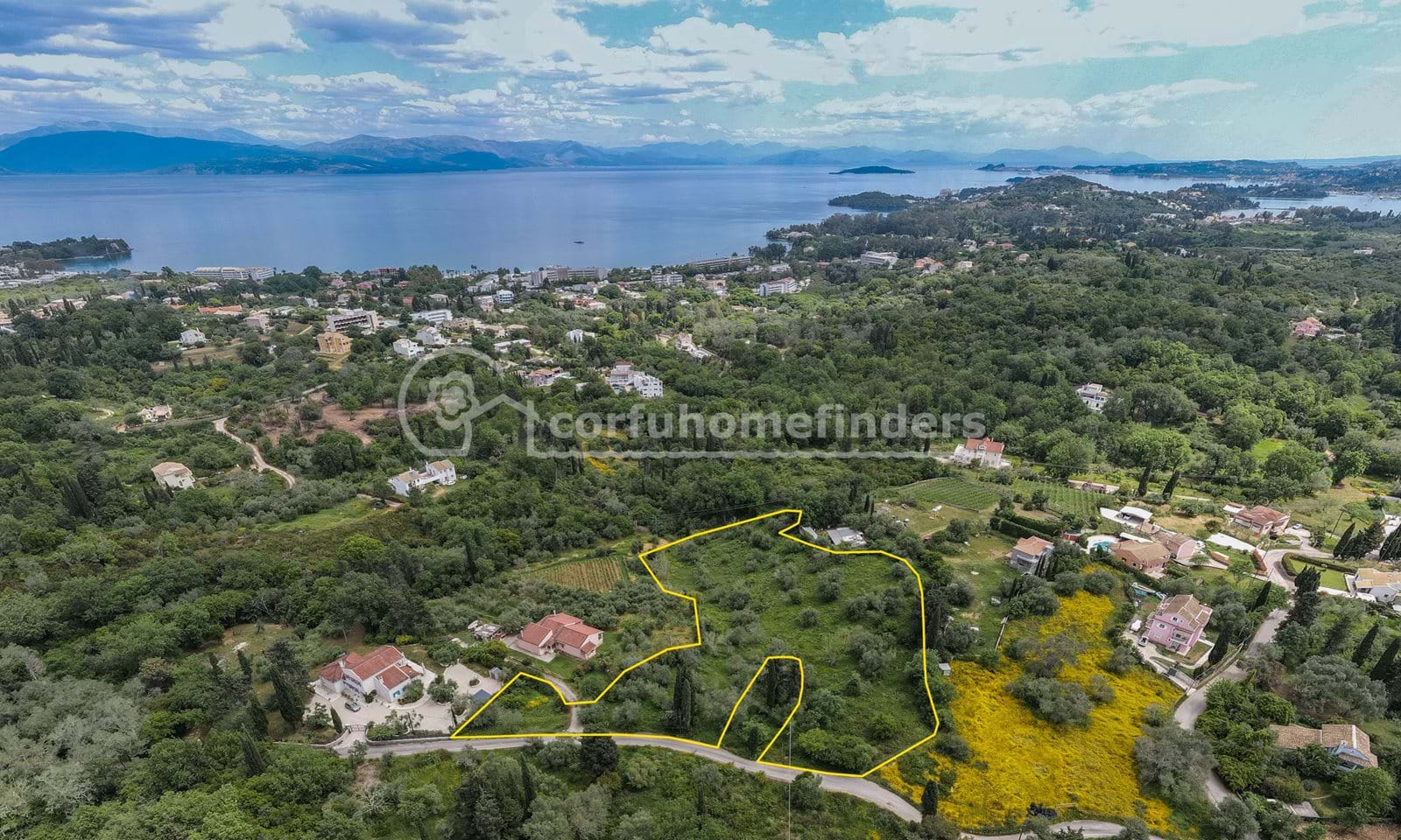 Listing photograph 3 of 4 of the land in Kato Korakiana, published by Corfu Home Finders.
