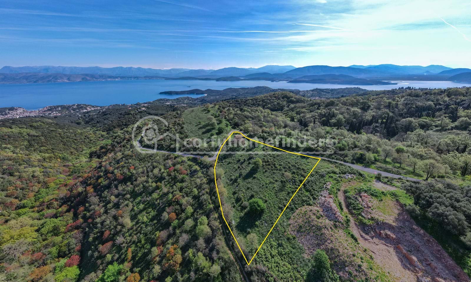 Listing photograph 9 of 10 of the land in Kassiopi, published by Corfu Home Finders.