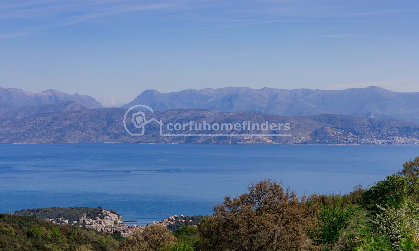 Listing photograph 1 of 10 of the land in Kassiopi, published by Corfu Home Finders.