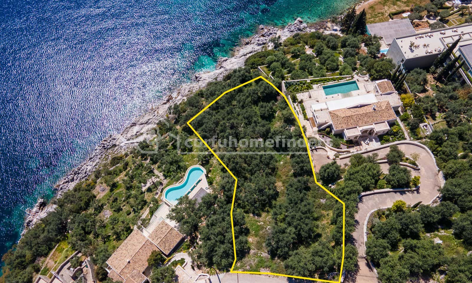 Listing photograph 2 of 5 of the land in Nissaki, published by Corfu Home Finders.