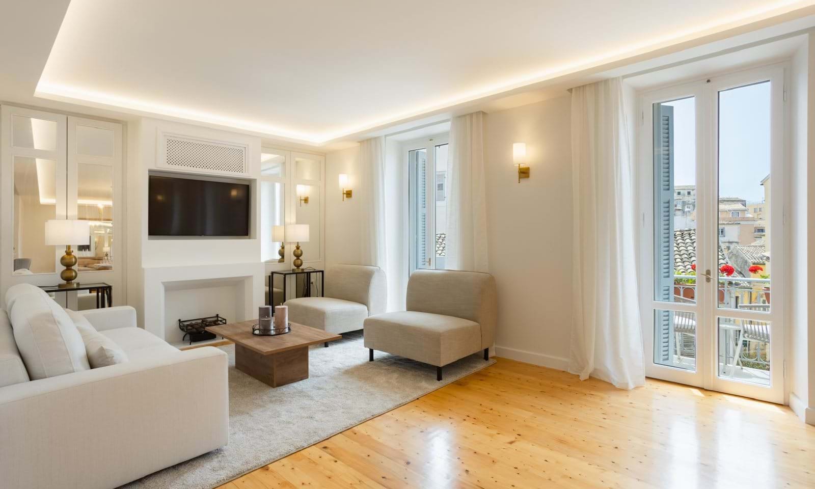 Listing photograph 3 of 12 of the apartment in Corfu Town, published by Corfu Home Finders.
