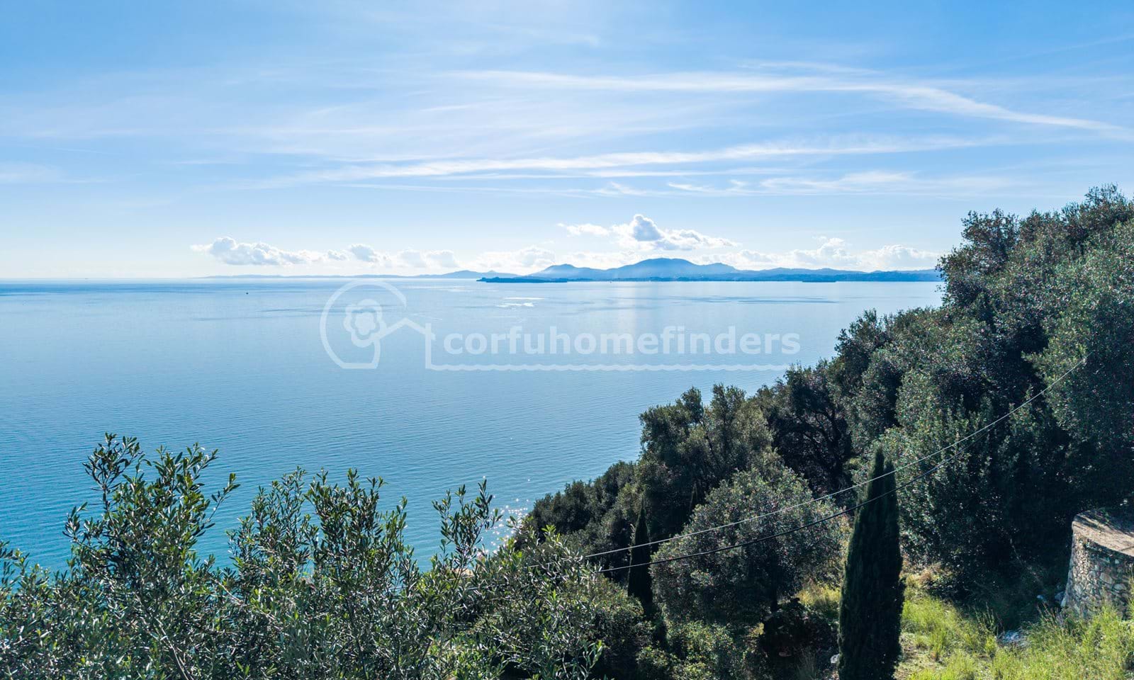 Listing photograph 1 of 5 of the land in Agni, published by Corfu Home Finders.