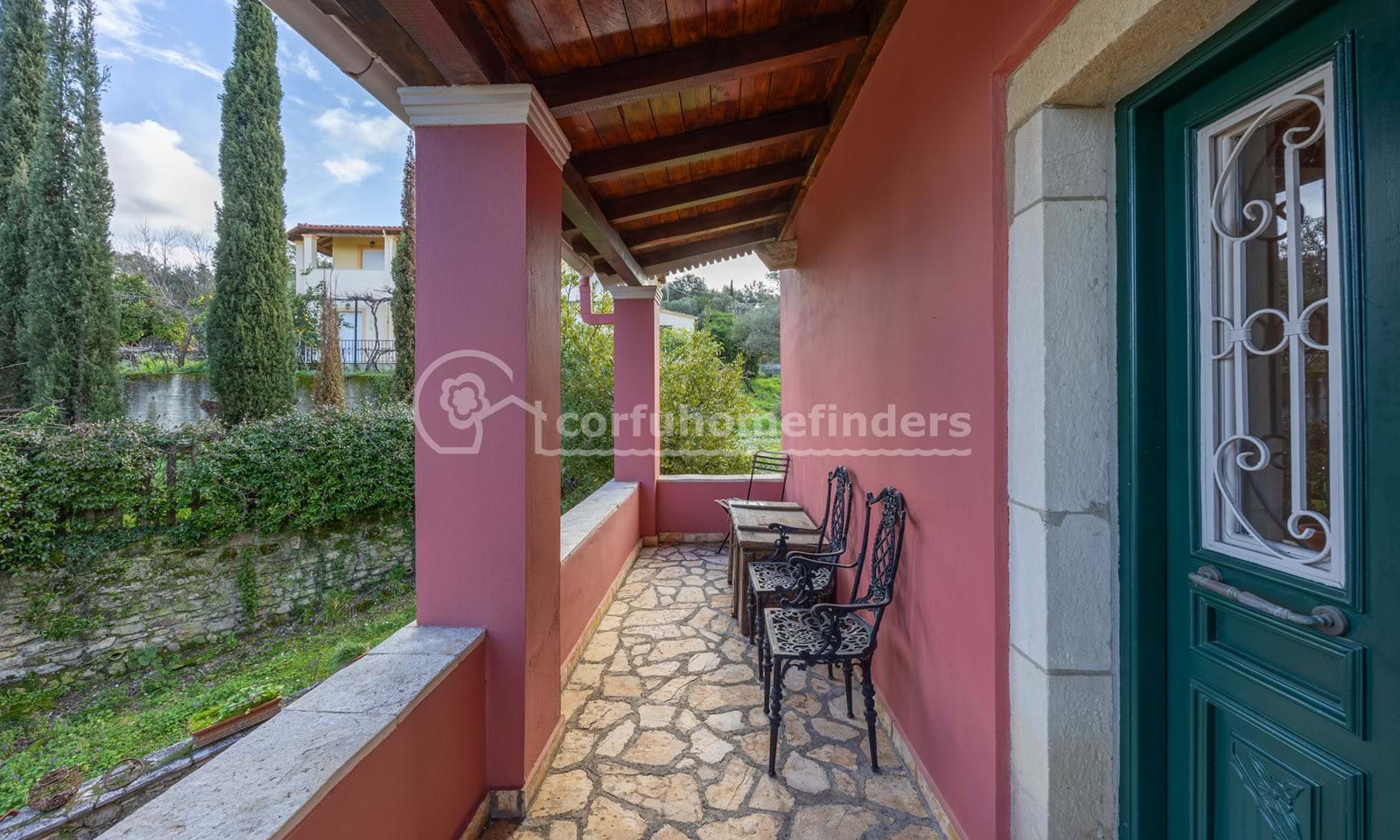 Listing photograph 17 of 25 of the house in Chorepiskopi, published by Corfu Home Finders.