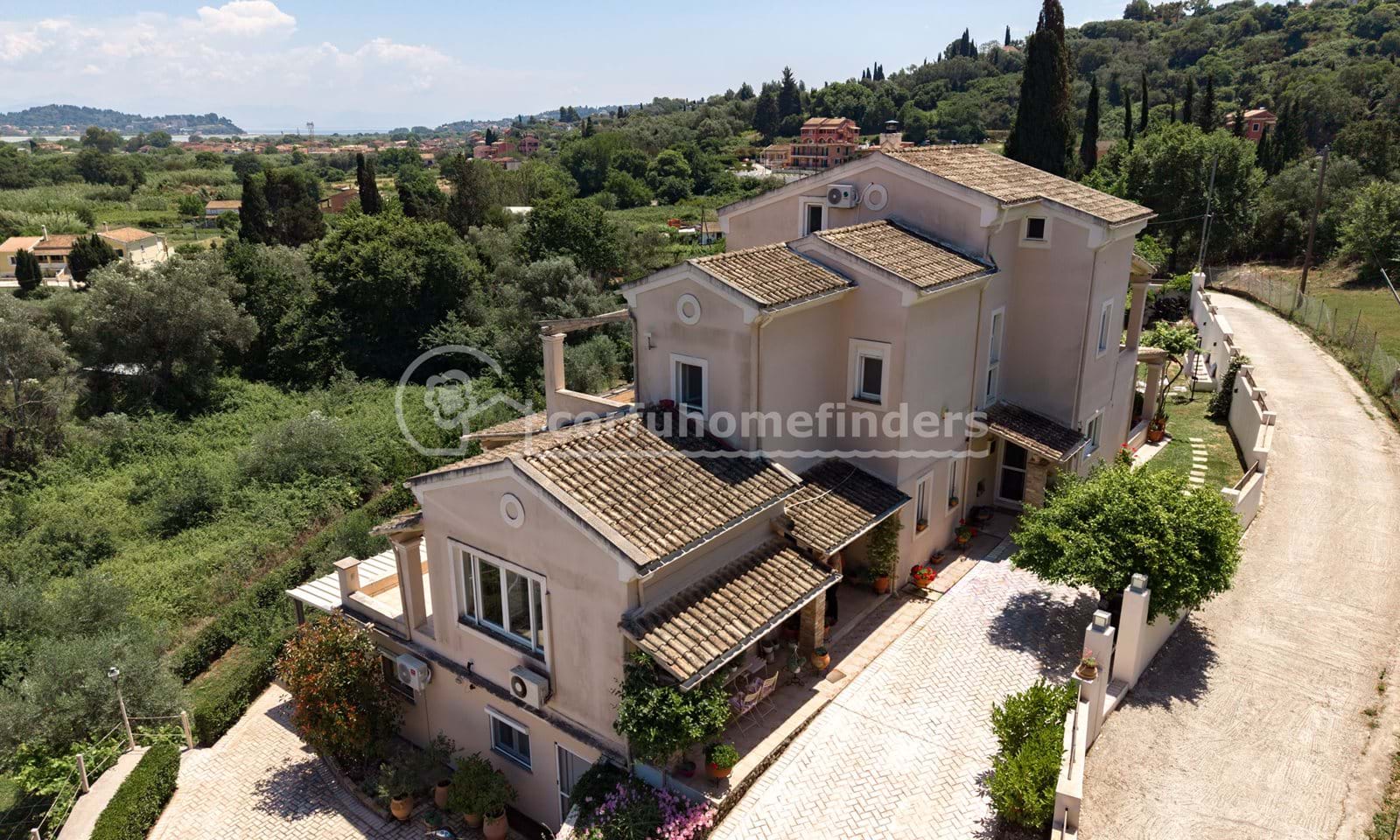 Listing photograph 1 of 27 of the house in Kastania, published by Corfu Home Finders.