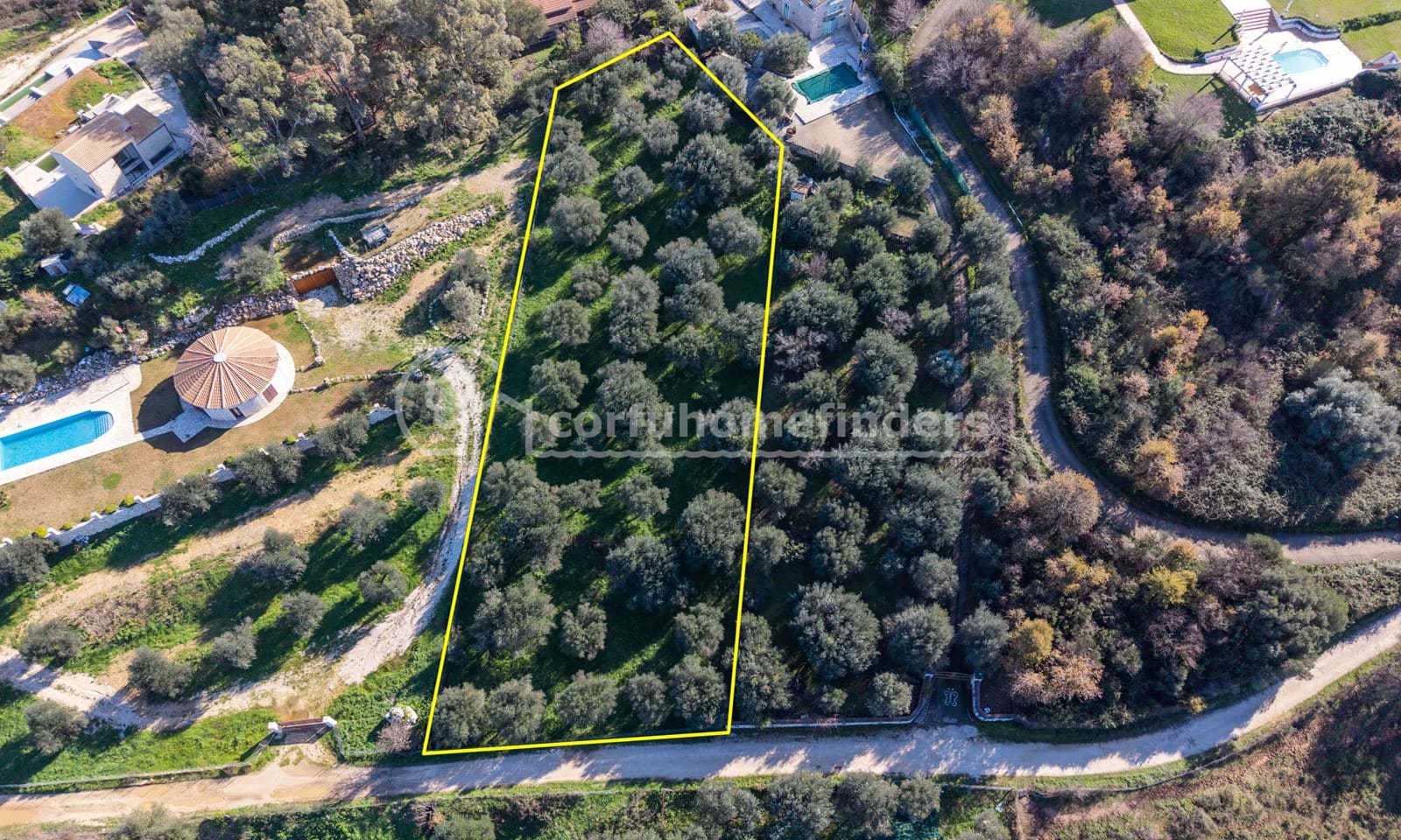 Listing photograph 5 of 5 of the land in Perithia, published by Corfu Home Finders.