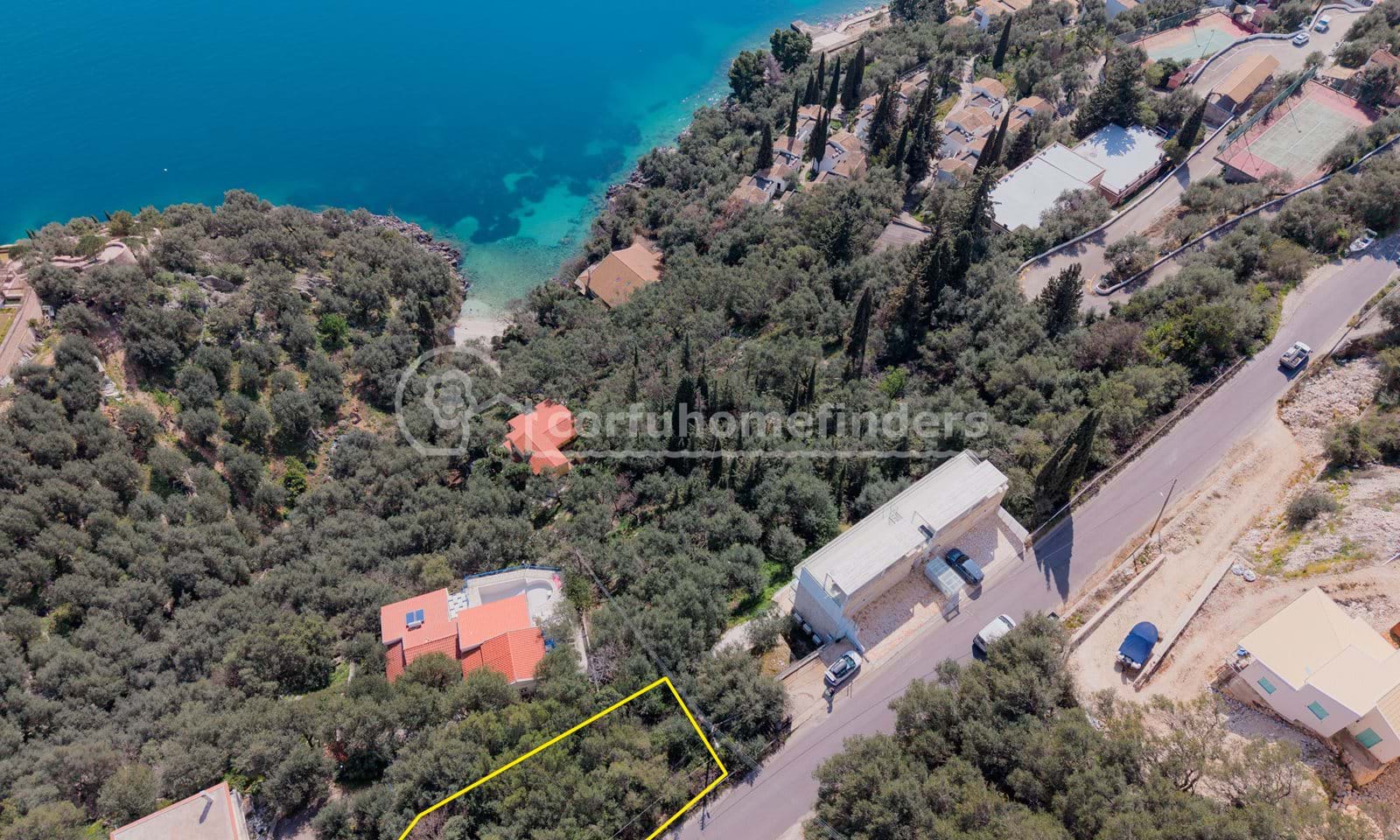 Listing photograph 4 of 5 of the land in Nissaki, published by Corfu Home Finders.