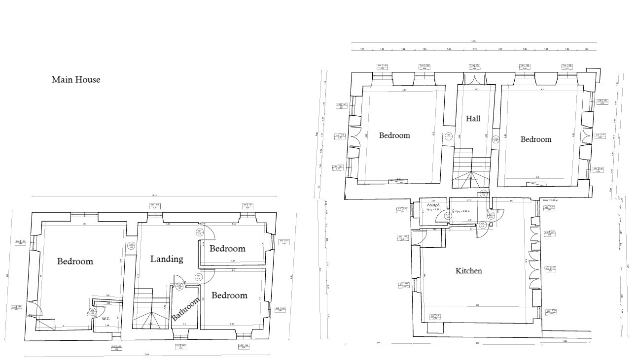 Main building floor plan