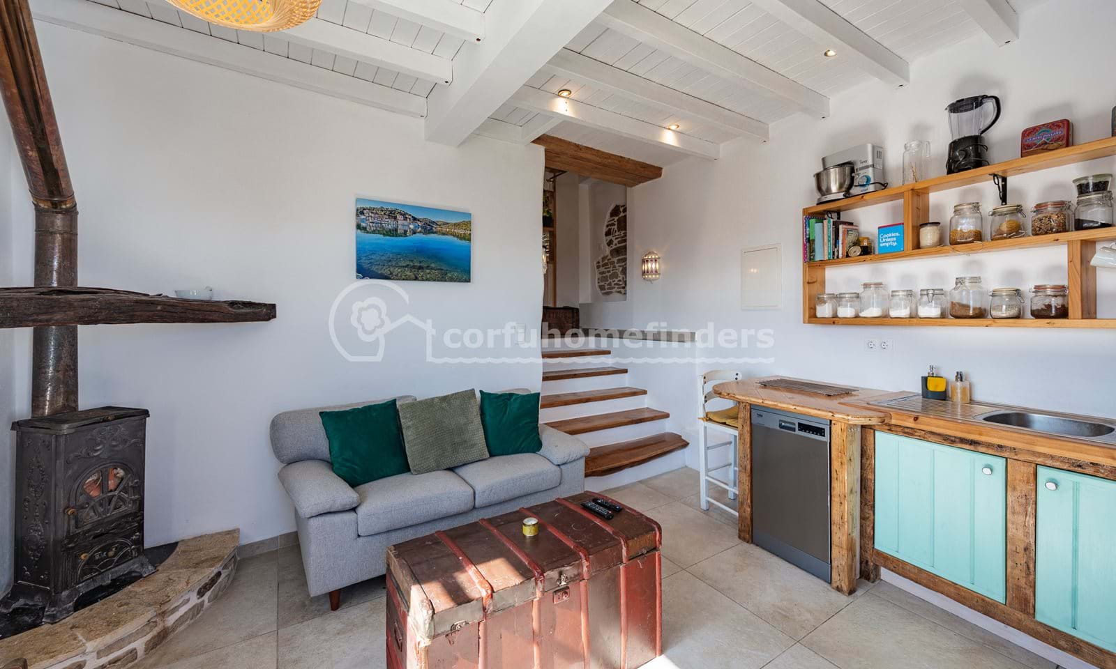 Listing photograph 20 of 23 of the house in Rachtades, published by Corfu Home Finders.