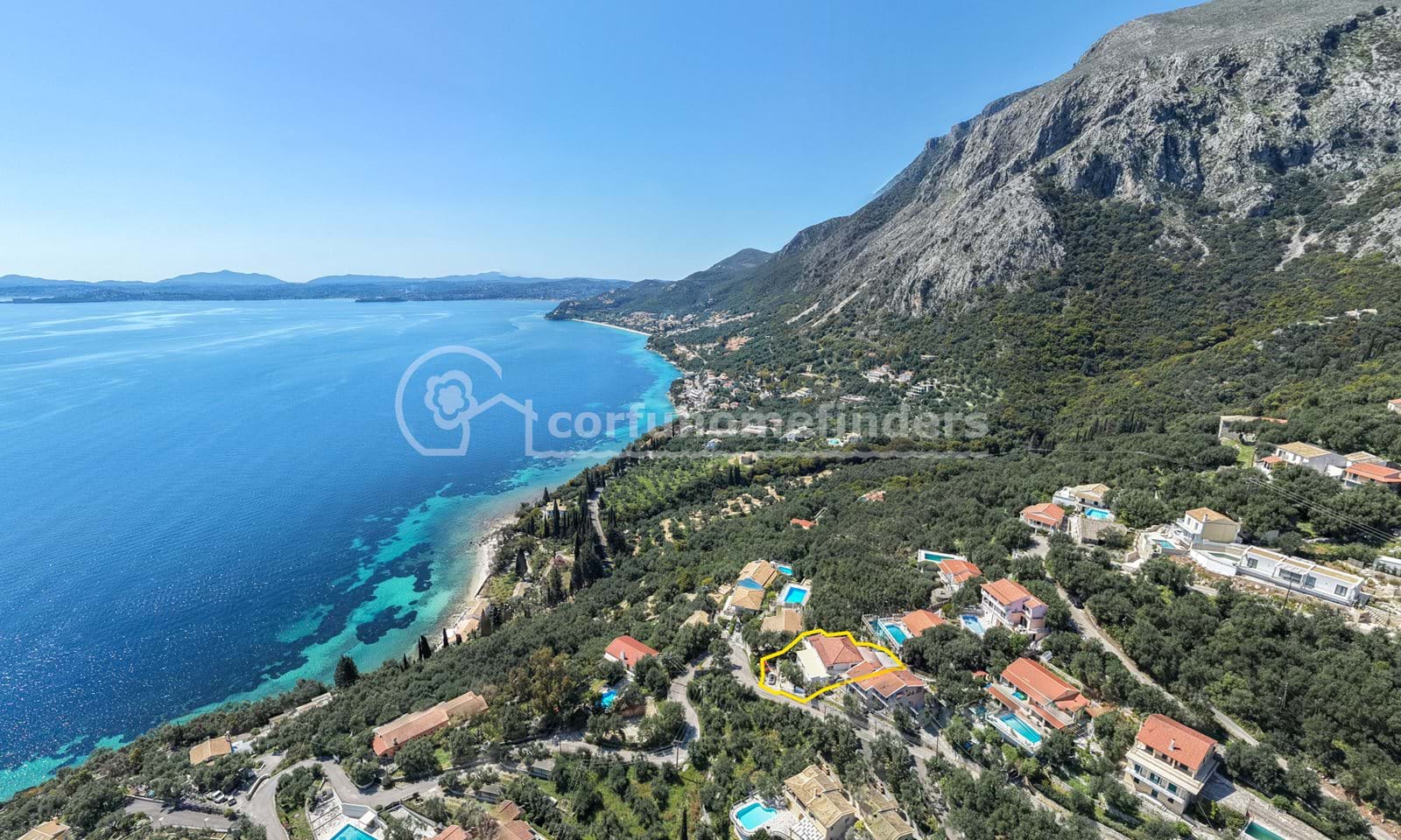 Listing photograph 23 of 24 of the house in Nissaki, published by Corfu Home Finders.