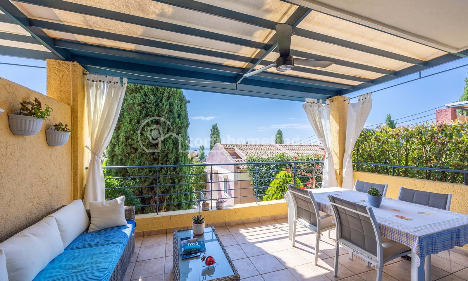 Listing photograph 1 of 24 of the apartment in Barbati, published by Corfu Home Finders.