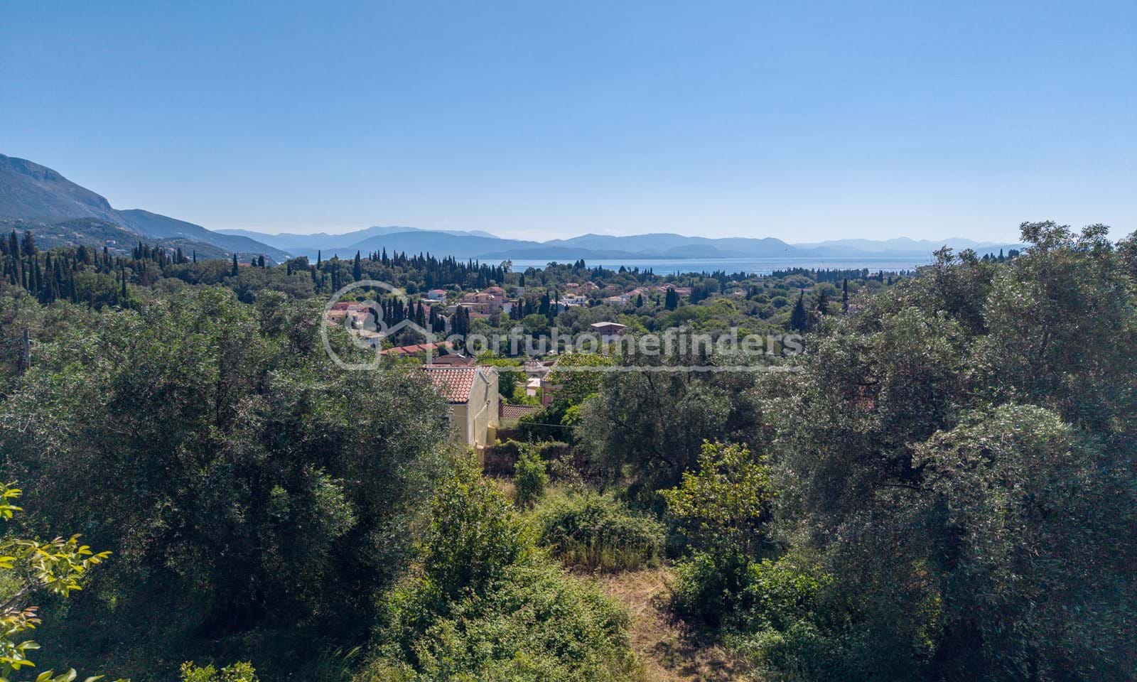 Listing photograph 1 of 4 of the land in Kato Korakiana, published by Corfu Home Finders.