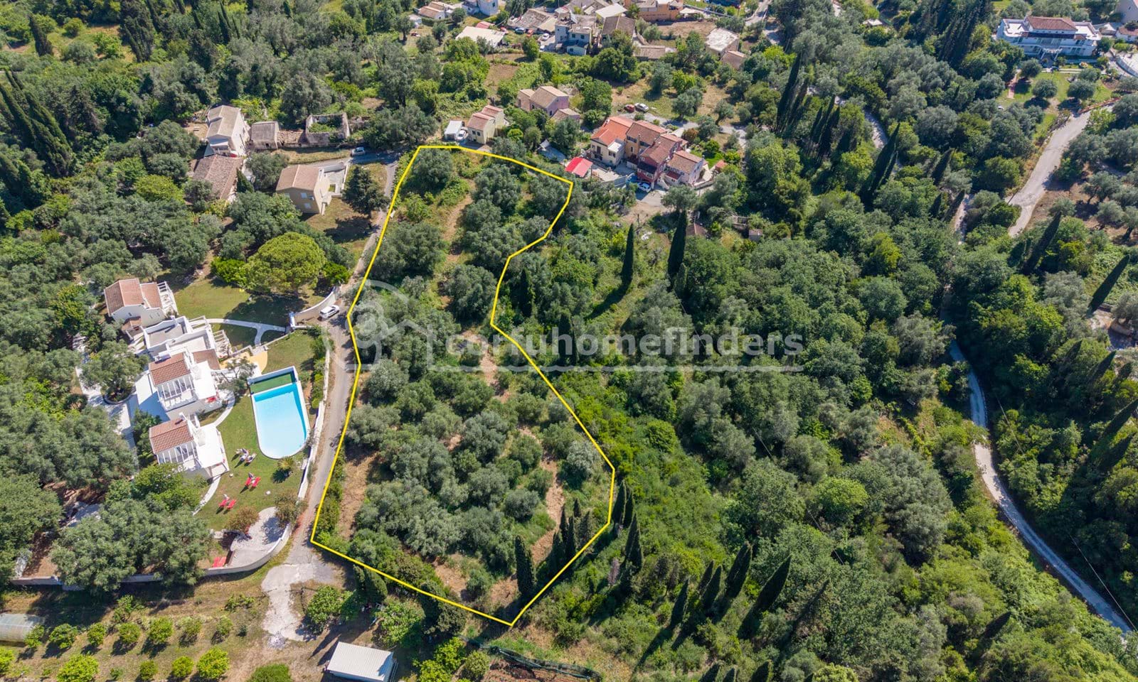 Listing photograph 3 of 4 of the land in Kato Korakiana, published by Corfu Home Finders.