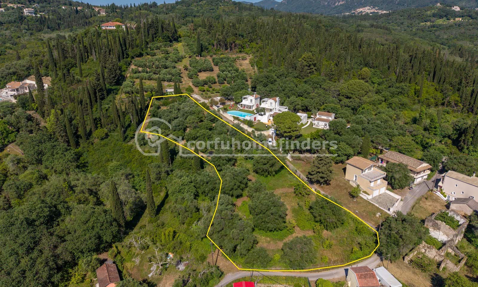 Listing photograph 4 of 4 of the land in Kato Korakiana, published by Corfu Home Finders.