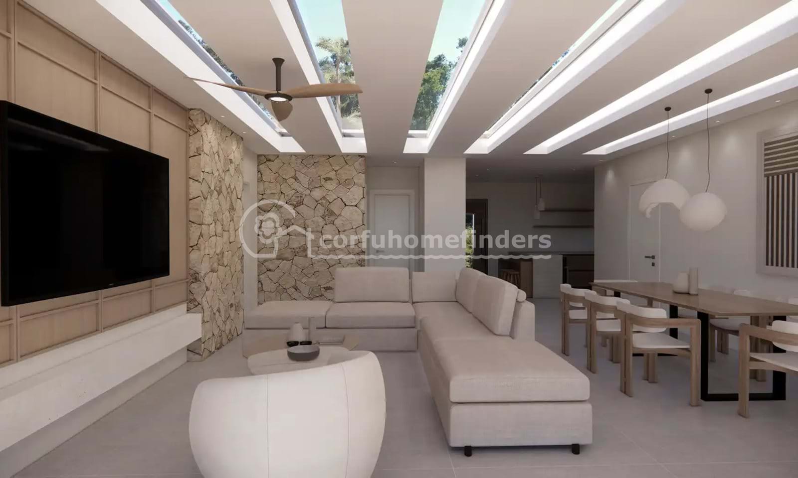 Listing photograph 11 of 21 of the house in Lefkimmi, published by Corfu Home Finders.