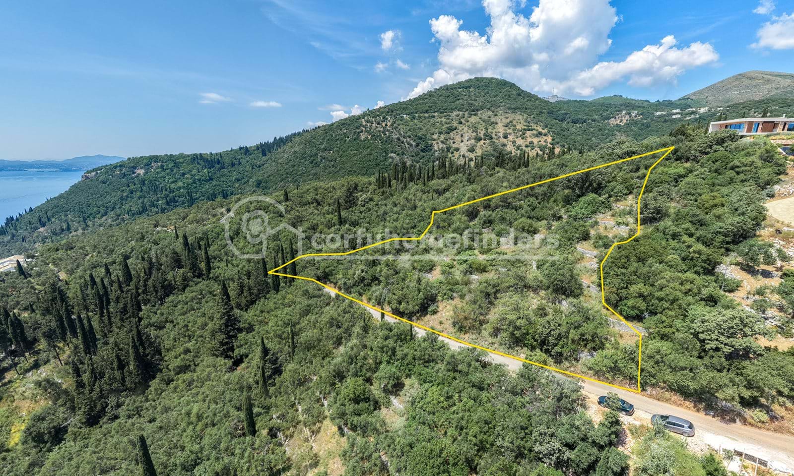 Listing photograph 5 of 6 of the land in Kentroma, published by Corfu Home Finders.