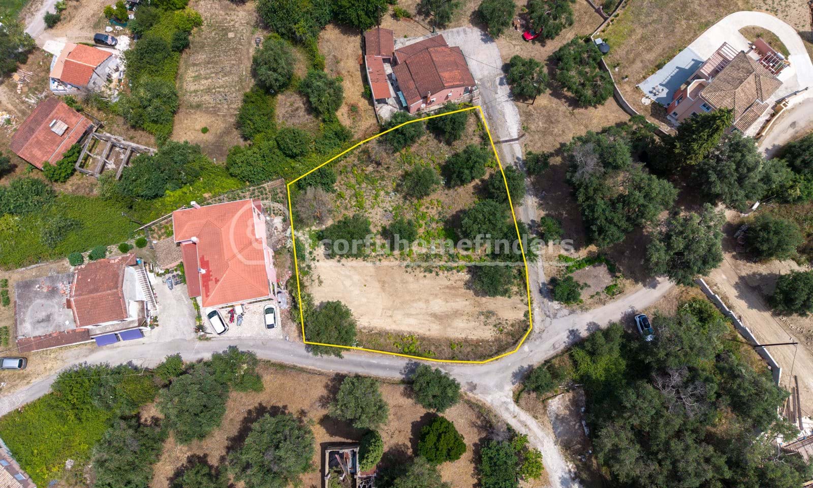 Listing photograph 4 of 4 of the land in Kato Korakiana, published by Corfu Home Finders.