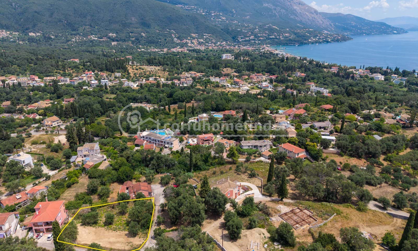 Listing photograph 3 of 4 of the land in Kato Korakiana, published by Corfu Home Finders.