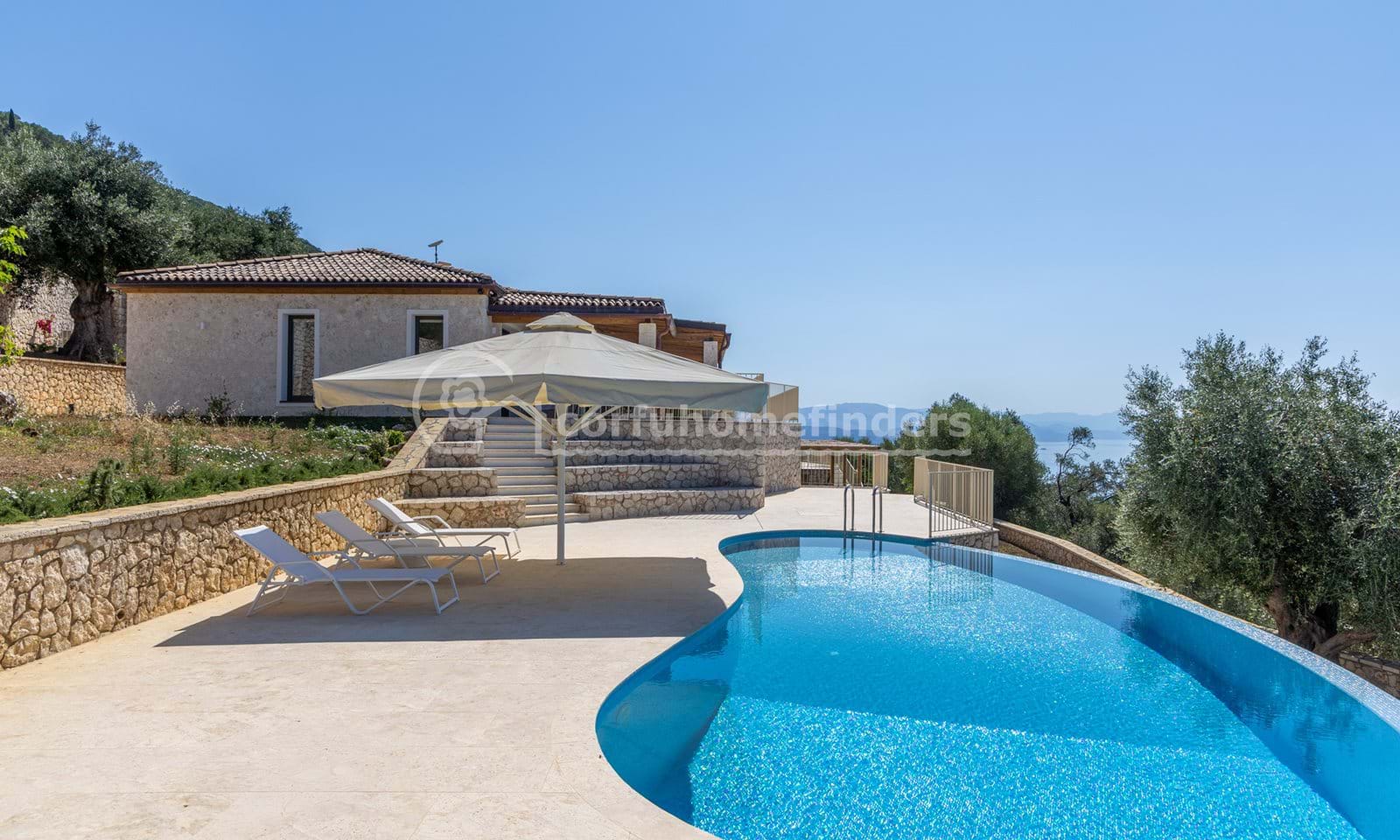 Listing photograph 2 of 39 of the house in Spartilas, published by Corfu Home Finders.