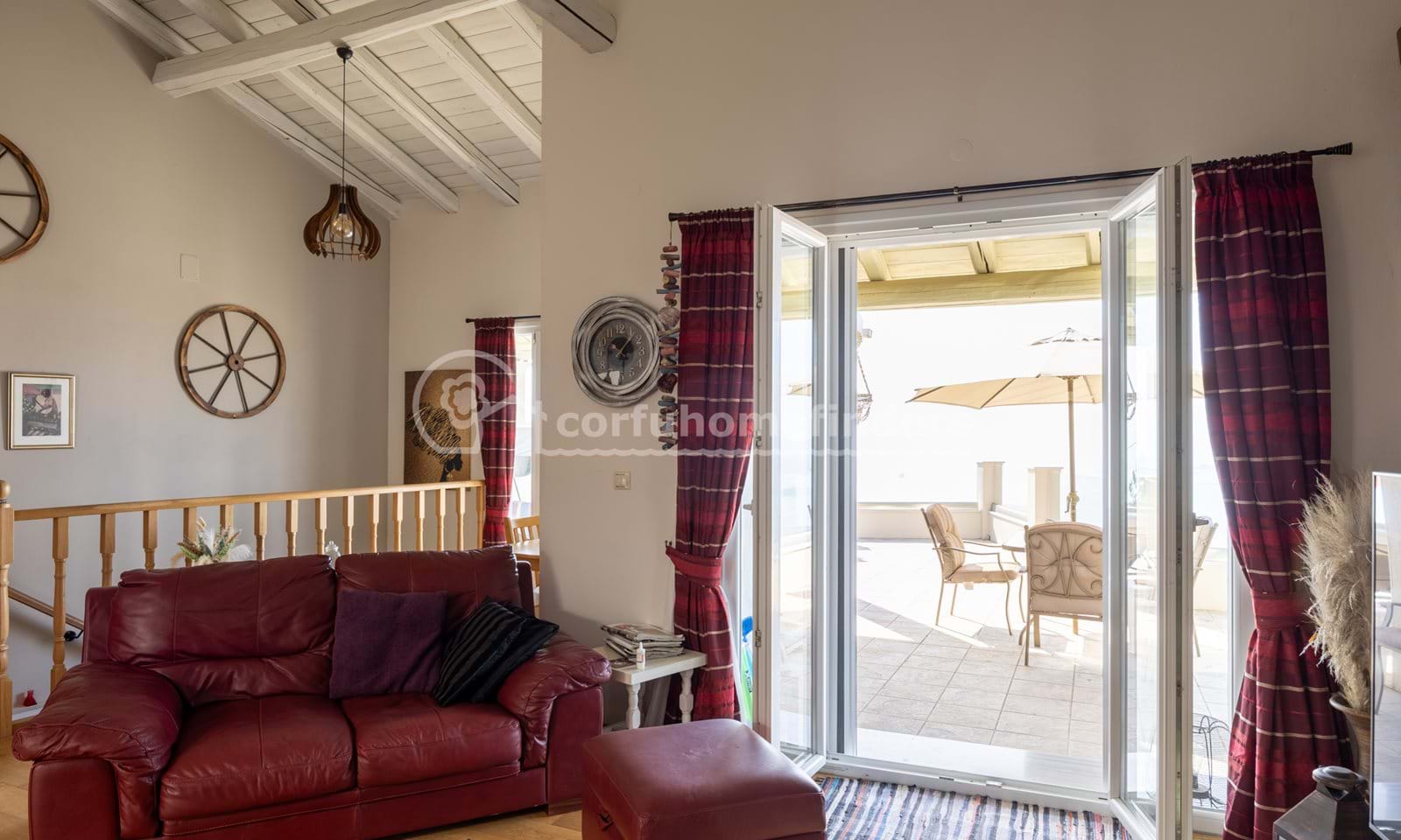 Listing photograph 7 of 21 of the house in Spartilas, published by Corfu Home Finders.