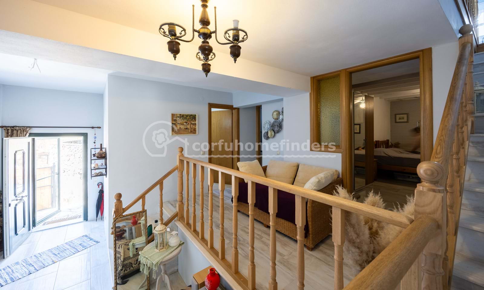 Listing photograph 13 of 21 of the house in Spartilas, published by Corfu Home Finders.