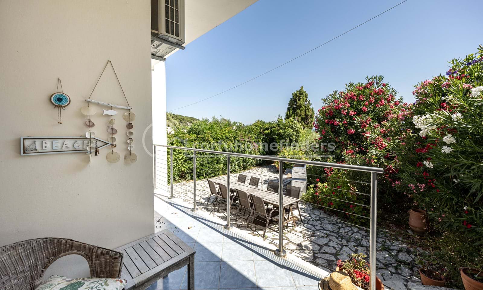 Listing photograph 25 of 28 of the house in Kassiopi, published by Corfu Home Finders.
