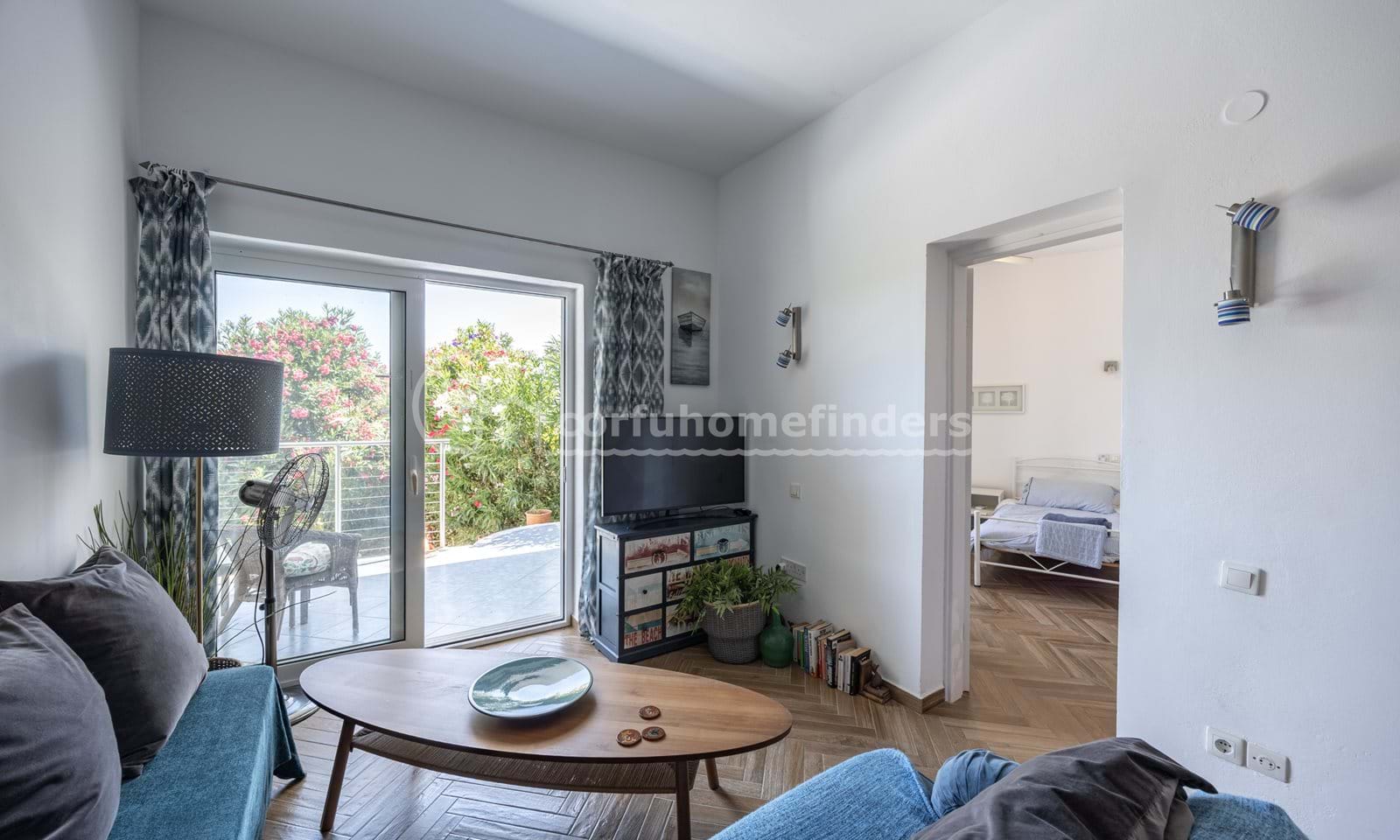 Listing photograph 18 of 28 of the house in Kassiopi, published by Corfu Home Finders.