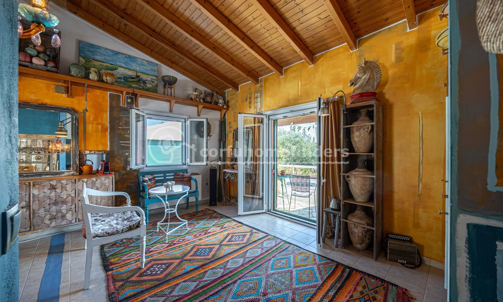 Listing photograph 13 of 27 of the house in Kouramades, published by Corfu Home Finders.