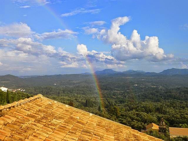 Banner for July in Corfu