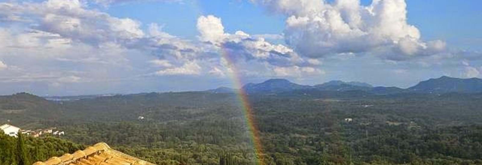 Banner for July in Corfu