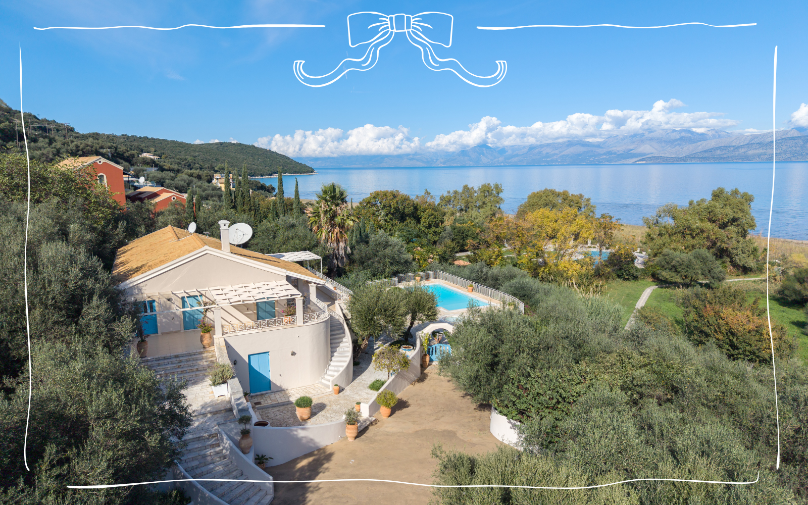 KALOKAIRI BEACH HOUSE, Apraos, Corfu, 6,800,000 €, 7 Bedrooms 7 Bathrooms, Land size - 5891m2. A luxurious coastal retreat just a few steps away from Kalamaki Beach.